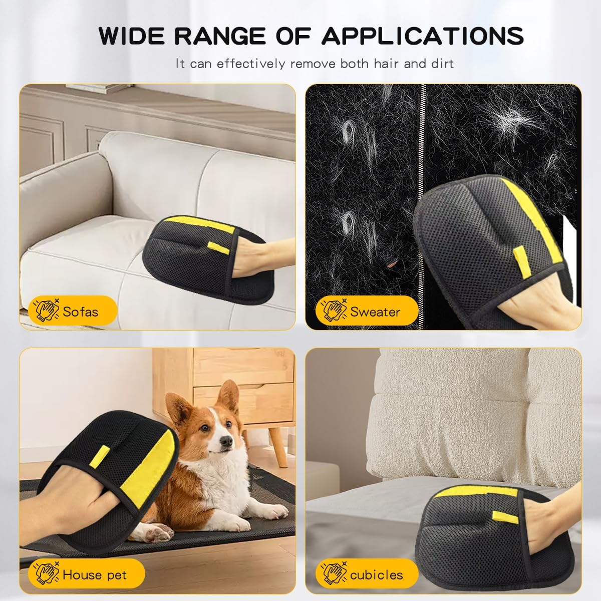 Meow Bowe™ Pet Hair Removal Cleaning Gloves